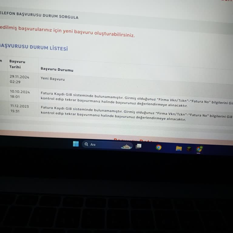 Vergisiz Telefon Desteği Başvurusunda Sorun