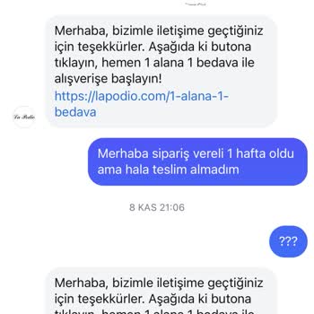 La Podio: Siparişim Nerede?
