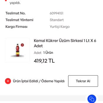 İdefix 'ten Sipariş İptali Ve Kötü Müşteri Hizmeti