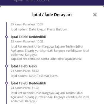Online Alışverişte Sipariş İptali Sorunu