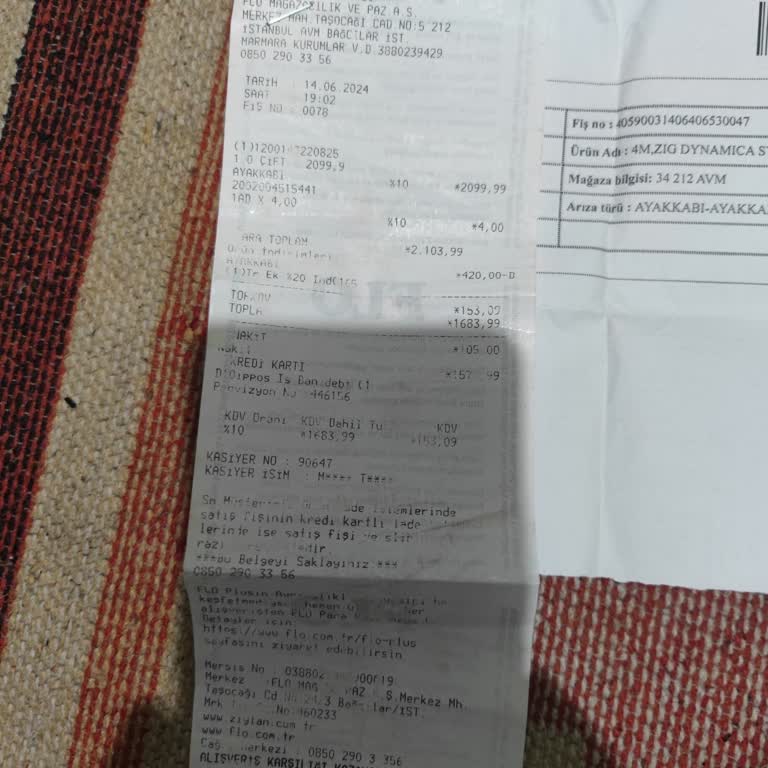 Reebok Ayakkabıda Tekrarlayan File Sorunu