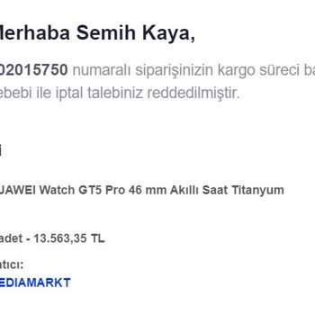 Fiyat İndirimi Sonrası İptal Talebi Ve İletişim Sorunu