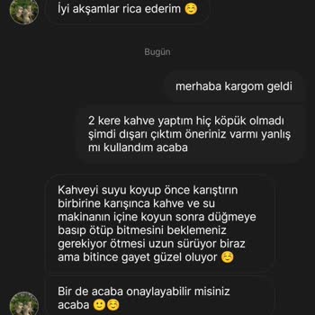 Gardrops'tan Alınan Arçelik Kahve Makinesi Bozuk Çıktı