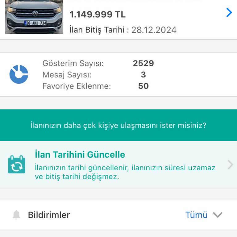 Sahibinden.com'da Premium İlan Sorunu: Yayın Dışı Kalan İlan