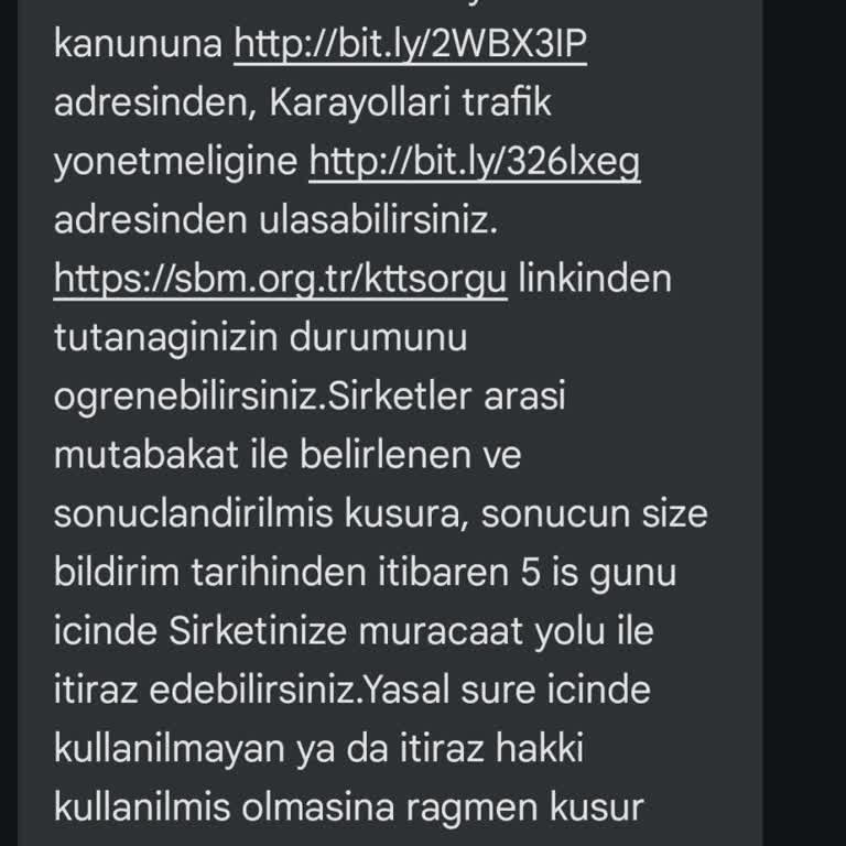 Yanlış Mesajla İlgili Acil Düzeltme Talebi