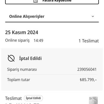 Yüksek Değerli Siparişin Haksız İptali Ve Müşteri Mağduriyeti