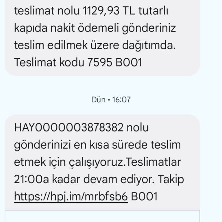 Gece Gelen Kargo Ve Ters Tepki Sorunu