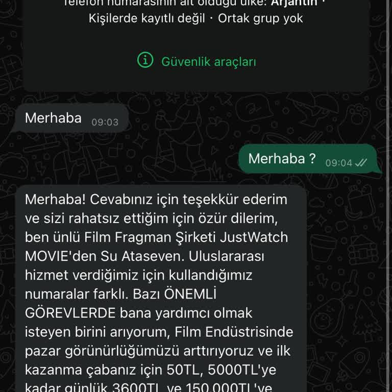 WhatsApp Üzerinden Gelen Şüpheli Mesaj Ve Güvenlik Endişesi