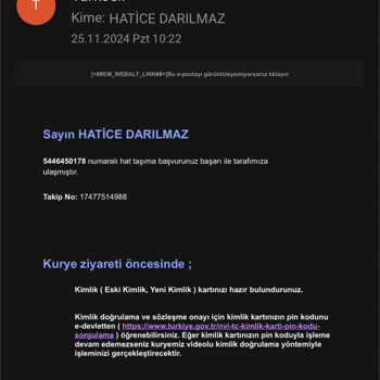 Turkcell Hat Taşıma Sürecinde Yaşanan Sorumsuzluk