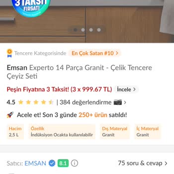 Emsan'dan Hatalı Fiyatlandırma Ve Sipariş İptali Şikayeti