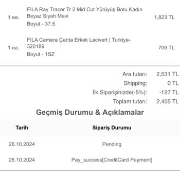 Kayıp Ürünler: Teslim Edilmeyen Sipariş