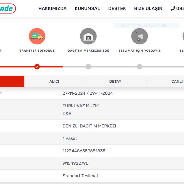 Teslim Edilmeyen Kargo Ve Yetersiz Müşteri Hizmetleri