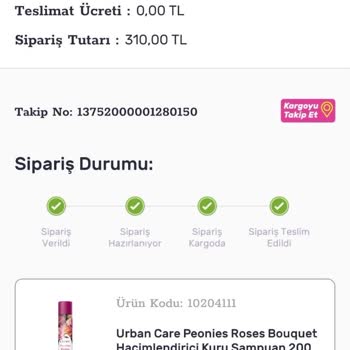 Urban Care Kuru Şampuanların Hızla Tükenmesi