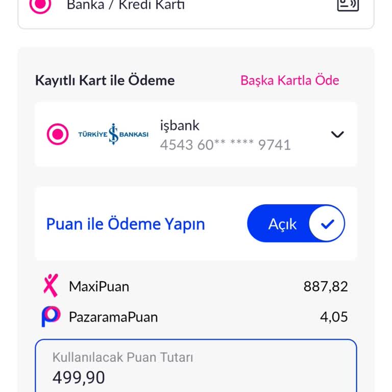 Ödeme Hatası Nedeniyle Puanlarımı Kullanamıyorum