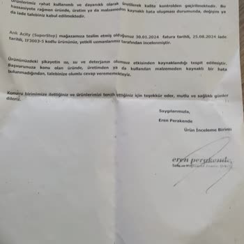 Garanti Verilen Ayakkabının Hızla Deforme Olması