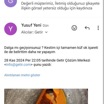 Getir Çarşı'dan Küflü Bal Kabağı Şoku