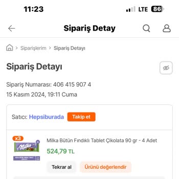 Eksik Çikolata Teslimatı Ve Reddedilen Talep
