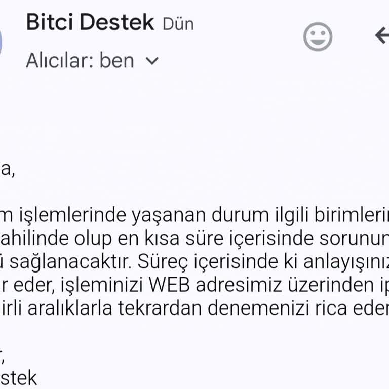Bitçi Kripto Borsasında TL Çekim Sorunu