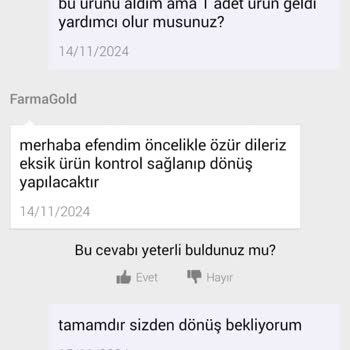 Eksik Ürün Ve Çözüm Bulamayan Müşteri Hizmetleri