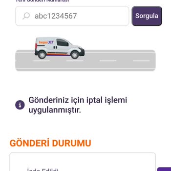 Hepsijet Kargo Teslimat Sorunu Ve İptal Edilen Sipariş