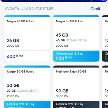 Tarife Zamları Ve Paket Kısıtlamaları