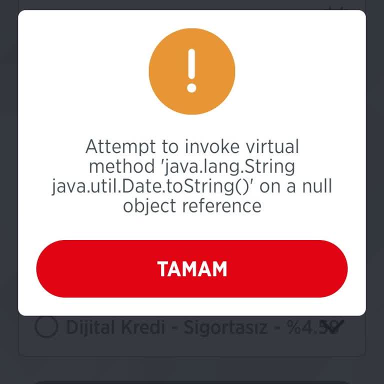 Ziraat Bankası Dijital Kredi Başvurusunda Sorunlar