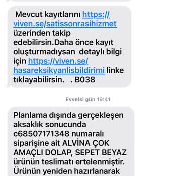 Mutfak Dolabımın Teslimatı Sürekli Erteleniyor