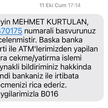 ATM Para Çekme Sorunu Ve Müşteri Hizmetleri Yetersizliği