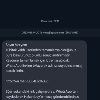 TÜBİTAK Vakfı Burs Başvurusunda Güvenlik Endişesi