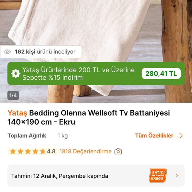 İndirim Sonrası Fiyat Farkı İadesi Talebi