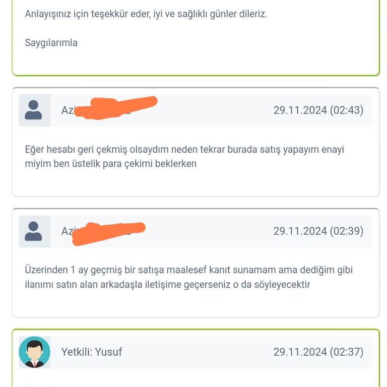 Gamermarkt'ta Hesap Satışında Yaşanan Sorunlar