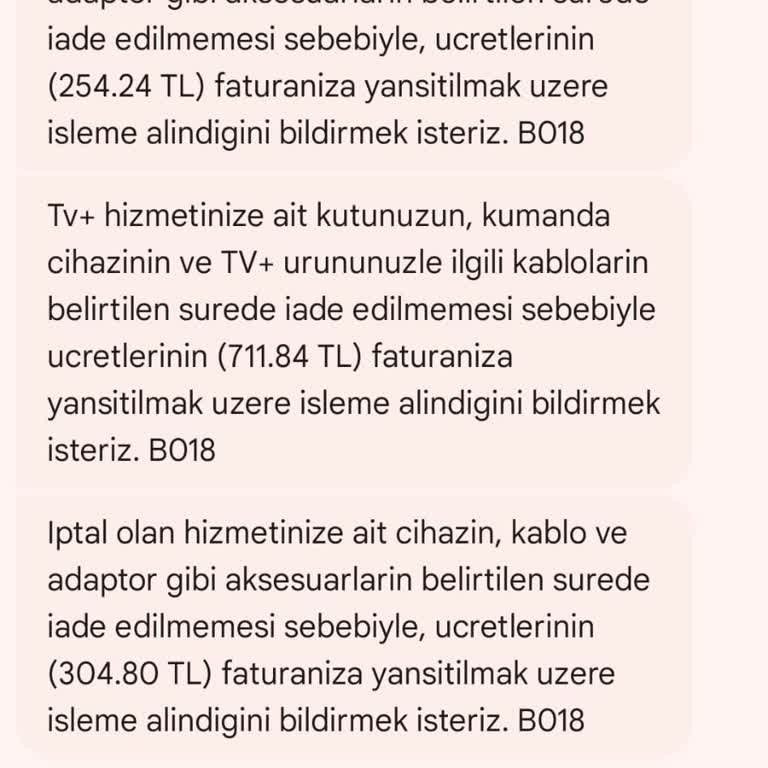 Hatalı Cezai İşlem: İade Edilen Cihazlara Rağmen Ücret Yansıtıldı