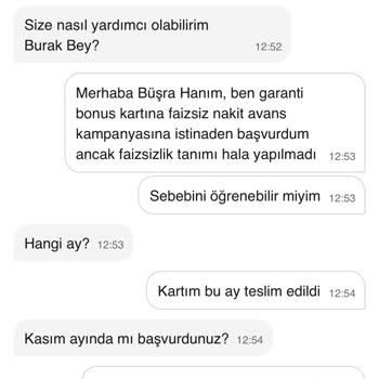 Faizsiz Avans Sözünde Durmayan Banka Ve Yetersiz Müşteri Hizmeti