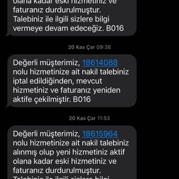 Vodafone Nakil İşlemlerinde Sürekli İptaller Ve Mağduriyet