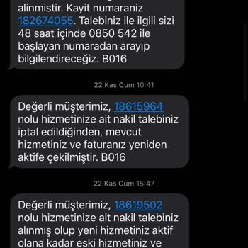 Vodafone Nakil İşlemlerinde Sürekli İptaller Ve Mağduriyet