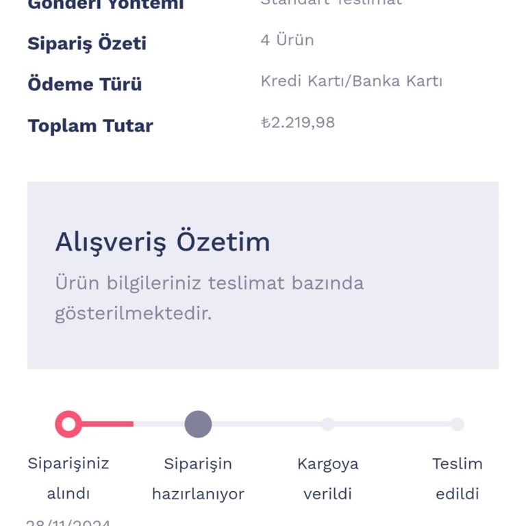 İptal Seçeneği Olmayan Sipariş Sorunu