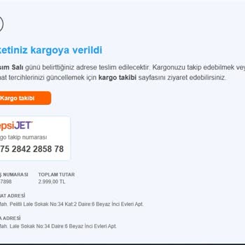 Sipariş İptali Ve Yanlış Ödeme Talebi Sorunu