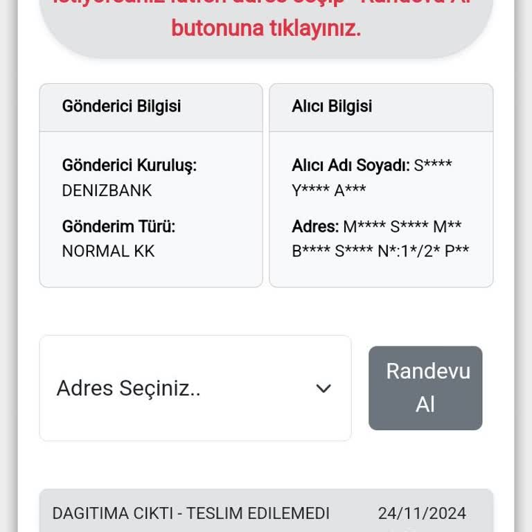 Kredi Kartı Teslimatında İletişim Eksikliği Ve Mağduriyet