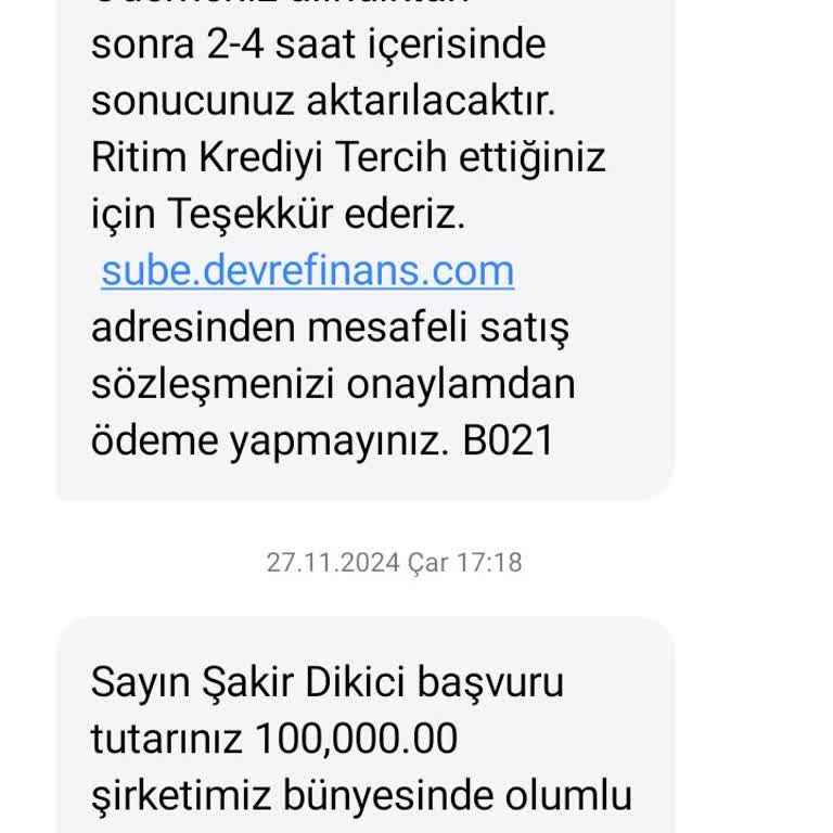 Devre Finans Şirketi İle Yaşadığım Güven Sorunu