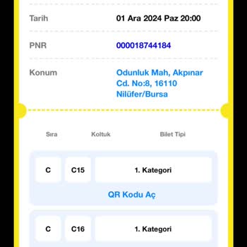 Bilet Numarası Değişikliği Ve Müşteri Memnuniyetsizliği