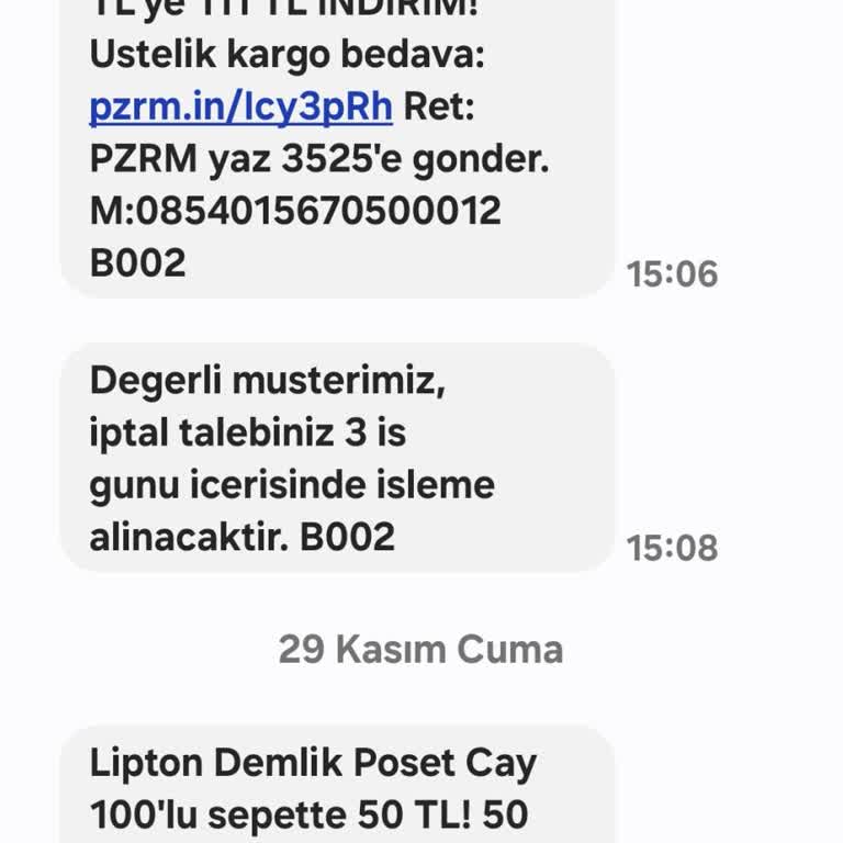 Sürekli Gelen SMS'ler: İptal Taleplerine Rağmen Bitmeyen Rahatsızlık