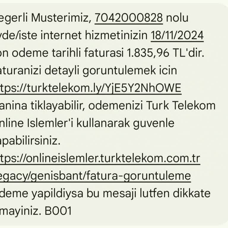 Türk Telekom'un Altyapı Ve Fatura Sorunları