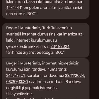 Kurulum Ekibinin Gelmemesi Ve İletişim Eksikliği