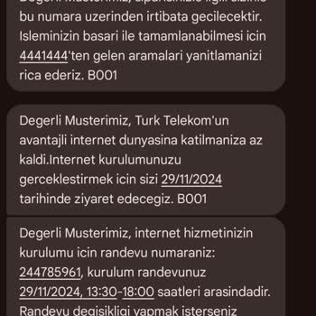 Kurulum Ekibinin Gelmemesi Ve İletişim Eksikliği