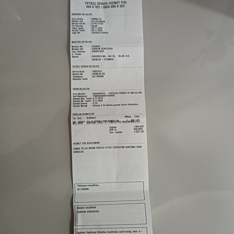 ECA Servis Bakımı Sonrası Kombi Arızası Ve Ekstra Masraflar