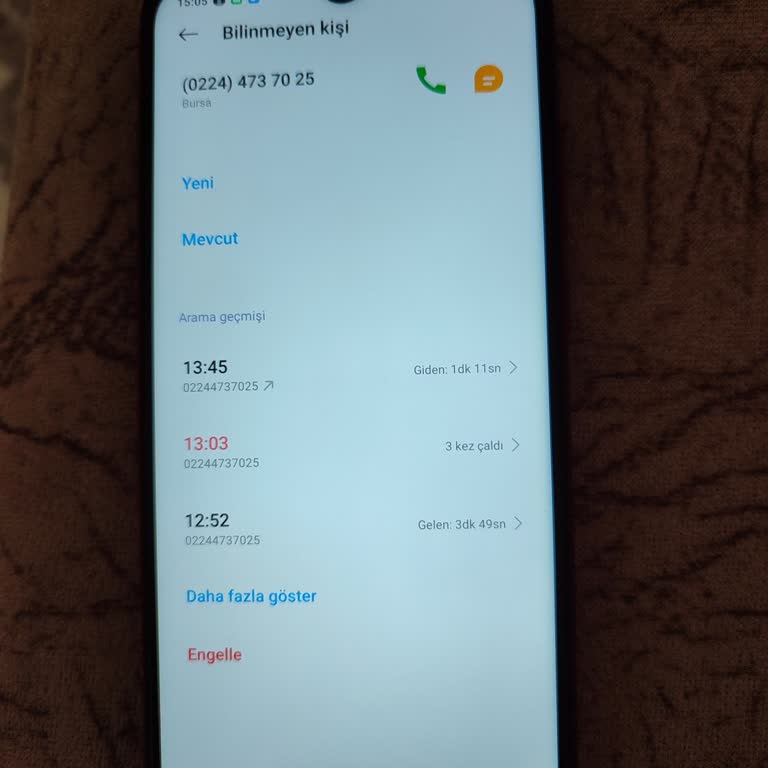 Şüpheli Telefon Araması Ve Kimlik Bilgileri Endişesi
