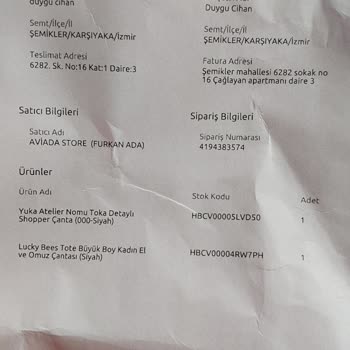 Eksik Ürün Teslimatı Sorunu