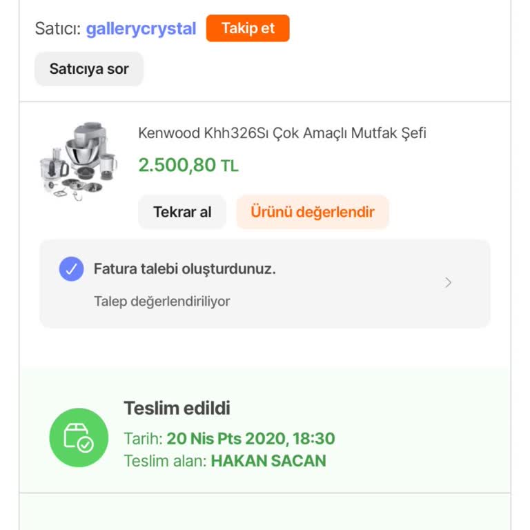 Kenwood Mutfak Şefi Yedek Parça Sorunu