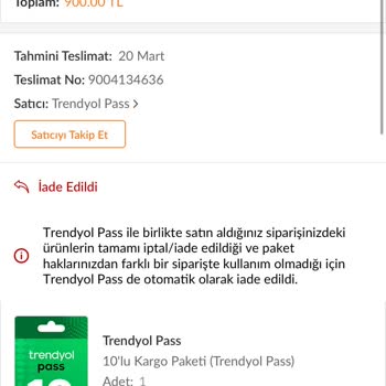 Haksız İptal: Trendyol Pass Ücreti İade Edilmiyor