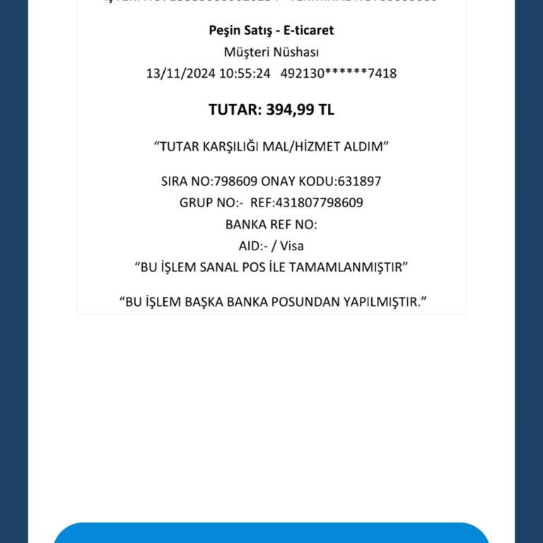 Ödeme Sonrası Hizmet Alamama Sorunu